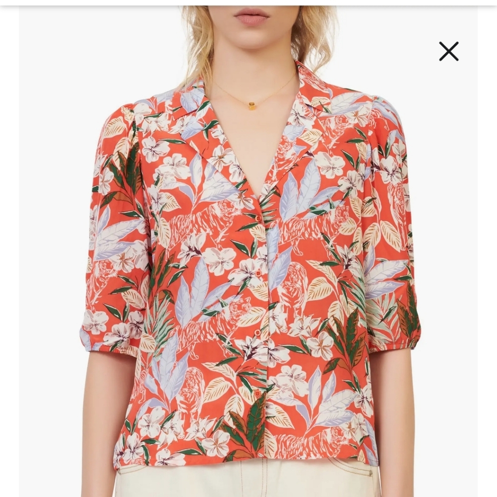 Maje Floral Blouse View 6